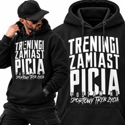 BLUZA Z KAPTUREM NA SIŁOWNIĘ  STZ